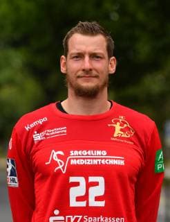 Goalkeeper Mario Huhnstock, Head, Head Photo, Portrait, Portrait Photo, HC Elbflorenz Dresden, Handball, 2 League of Men, 2 Bundesliga, Season 2019 2020, Dresden, BallsportARENA Dresden, 15 07 2019,