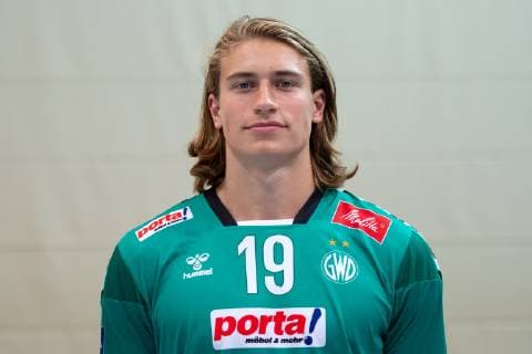 Minden, Germany 15 07 2019 1 Handball Bundesliga 2019 2020 Portrait min GWD Minden Juri Knorr Minden Minden Nordrhein Westfalen Germany Kampa Halle