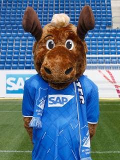 Mascot Hoffi , TSG 1899 Hoffenheim Porträttermin TSG 1899 Hoffenheim 2018 2019 Sinsheim, GER, 15 07 2019 ,Football 1 Bundesliga 2019 2020