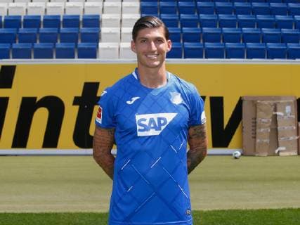 Steven Zuber , TSG 1899 Hoffenheim Portrait date TSG 1899 Hoffenheim 2018 2019 2019 Sinsheim, GER, 15 07 2019 ,Football 1 Bundesliga 2019 2020