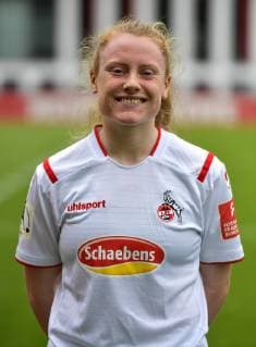 16 07 2019, xjpx, football 1 Bundesliga, 1 FC Koeln Womens photo shoot 2019 20 emspor, v l Amber Barrett Koeln DFL DFB REGULATIONS PROHIBIT ANY USE OF PHOTOGRAPHS as IMAGE SEQUENCES and or QUASI VIDEO Koeln