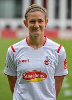 16 07 2019, xjpx, football 1 Bundesliga, 1 FC Koeln Womens photo shoot 2019 20 emspor, v l Carolin Schraa Koeln DFL DFB REGULATIONS PROHIBIT ANY USE OF PHOTOGRAPHS as IMAGE SEQUENCES and or QUASI VIDEO Koeln