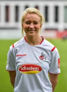 16 07 2019, xjpx, Soccer 1 Bundesliga, 1 FC Cologne Womens photo shoot 2019 20 emspor, v l Madeline Gier Cologne DFL DFB REGULATIONS PROHIBIT ANY USE OF PHOTOGRAPHS as IMAGE SEQUENCES and or QUASI VIDEO Cologne