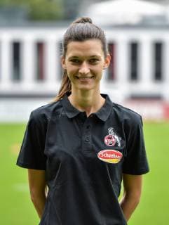 16 07 2019, xjpx, football 1 Bundesliga, 1 FC Cologne Womens photo shoot 2019 20 emspor, v l Individual trainer Marie Pyko Cologne DFL DFB REGULATIONS PROHIBIT ANY USE OF PHOTOGRAPHS as IMAGE SEQUENCES and or QUASI VIDEO Cologne
