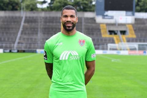 Robin Udegbe KFC Uerdingen 3 League, portrait date 2019 2020 xRx