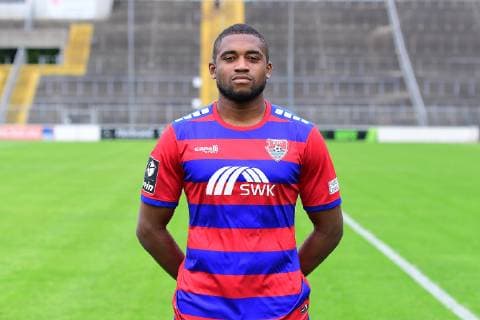 Franck Evina KFC Uerdingen 3 League, portrait date 2019 2020 xRx