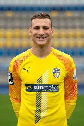 FC Carl Zeiss Jena Season 2019 2020 Team photo photo 16 7 19 Goalkeeper Jo Coppens Jena , Portrait upright Ernst Abbe Sportfeld
