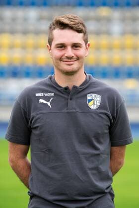 FC Carl Zeiss Jena Season 2019 2020 Team photo photo 16 7 19 Co Coach Lucca Strolz Jena , portrait upright Ernst Abbe Sportfeld