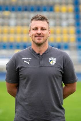 FC Carl Zeiss Jena Season 2019 2020 Team photo 16 7 19 Coach Lukas Kwasniok Jena , portrait upright Ernst Abbe Sportfeld