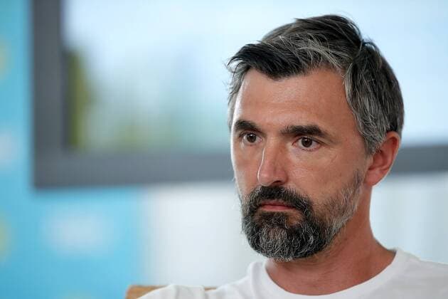 PXL_Ivanisevic and Rafter announced an exibition match 17.07.2019., Umag, Croatia - 30. Plava laguna Croatia Open Umag 2019. Goran Ivanisevic and Patrick Rafter with Lawrence Frankopan announced an exibition match Ivanisevic vs Rafter .  GoranxStanzl PIXSELL