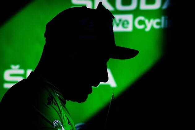 Illustration picture shows the shadow of Slovakian Peter Sagan of Bora-Hansgrohe after the eleventh stage of the 106th edition of the Tour de France cycling race, 167 km from Albi to Toulouse, Wednesday 17 July 2019 in France. This year s Tour de France starts in Brussels and takes place from July 6th to July 28th. YORICKxJANSENS  x05627820x