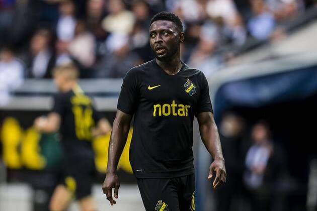 190717 Chinedu Obasi of AIK during the UEFA Champions League qualifying match between AIK and Ararat Armenia on July 17, 2019 in Stockholm Photo Maxim Thore BILDBYRAN bbeng fotball fotboll football kval till champions league soccer champions league qualification aik ararat armenia, Copyright: MAXIMxTHORE BB190717MT025