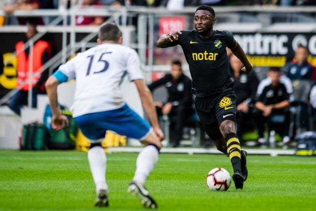 190717 Chinedu Obasi of AIK during the UEFA Champions League qualifying match between AIK and Ararat Armenia on July 17, 2019 in Stockholm Photo Maxim Thore BILDBYRAN bbeng fotball fotboll football kval till champions league soccer champions league qualification aik ararat armenia, Copyright: MAXIMxTHORE BB190717MT029