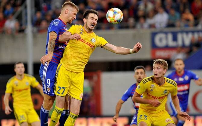 2019.07.17 Gliwice Pilka nozna Eliminacje Liga Mistrzow sezon 2019 2020 Piast Gliwice - BATE Borysow N z Piotr Parzyszek, Slobodan Simovic Foto Rafal Rusek PressFocus 2019.07.17 Gliwice Football UEFA Champions League Piast Gliwice - BATE Borysow Piotr Parzyszek, Slobodan Simovic Credit: Rafal Rusek PressFocus NEWSPIX.PL --- Newspix.pl  20190717PF_RR108
