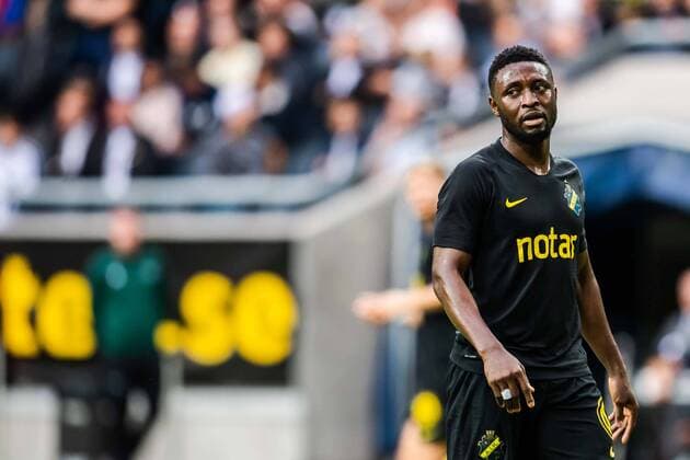 190717 Chinedu Obasi of AIK during the UEFA Champions League qualifying match between AIK and Ararat Armenia on July 17, 2019 in Stockholm Photo Maxim Thore BILDBYRAN bbeng fotball fotboll football kval till champions league soccer champions league qualification aik ararat armenia, Copyright: MAXIMxTHORE BB190717MT085