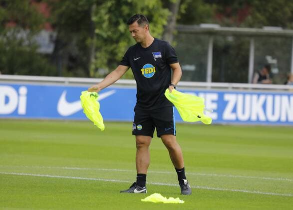 Berlin, Sportpark, GER, 1 FBL, Hertha BSC, Season 2019 2020, Training, Photo Ante Covic, Chief Trainer