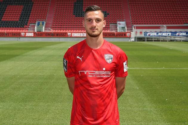 Maximilian Wolfram 8 FC Ingolstadt 04 3 League Portrait date 2019 2020 FC Ingolstadt 04 3 League Portrait date 2019 2020