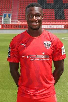Agyemang Diawusi 11 FC Ingolstadt 04 3 League Portrait date 2019 2020 FC Ingolstadt 04 3 League Portrait date 2019 2020