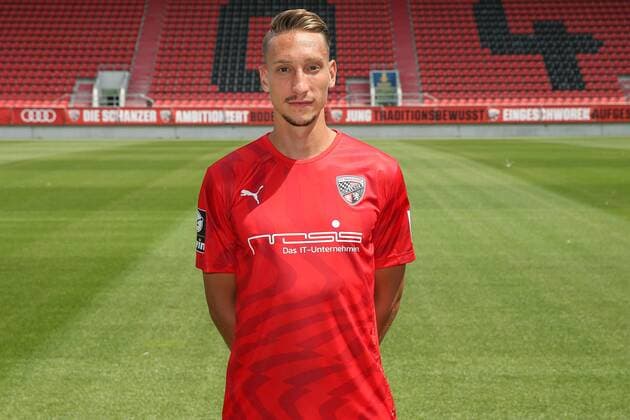 Tobias Schröck 21 FC Ingolstadt 04 3 League Portrait date 2019 2020 FC Ingolstadt 04 3 League Portrait date 2019 2020