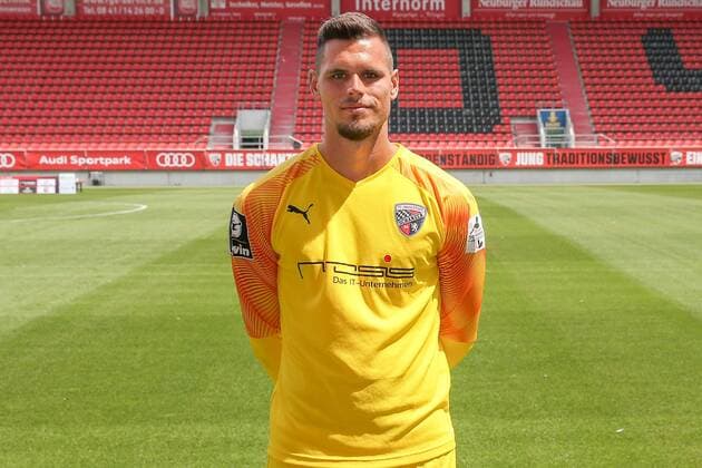 Fabijan Buntic Goalkeeper 24 FC Ingolstadt 04 3 League Portrait 2019 2020 FC Ingolstadt 04 3 League Portrait 2019 2020