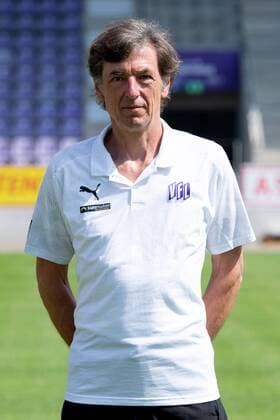 Günter Schröder Physiotherapist VfL Osnabrück 2 BL, portrait date 2019 2020 Osnabrück Lower Saxony Germany Stadium at the Bremen Bridge