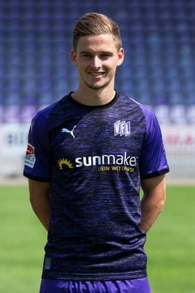 Moritz Heyer VfL Osnabrück 2 BL, portrait date 2019 2020 Osnabrück Lower Saxony Germany Stadium at the Bremen Bridge