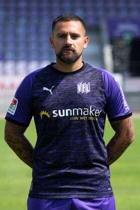 Marcos Alvarez VfL Osnabrück 2 BL, portrait date 2019 2020 Osnabrück Lower Saxony Germany Stadium at the Bremen Bridge