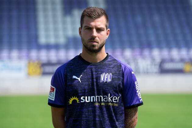 Kevin Wolze VfL Osnabrück 2 BL, portrait date 2019 2020 Osnabrück Lower Saxony Germany Stadium at the Bremen Bridge