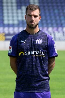 Kevin Wolze VfL Osnabrück 2 BL, portrait date 2019 2020 Osnabrück Lower Saxony Germany Stadium at the Bremen Bridge