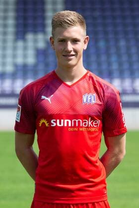 Laurenz Beckemeyer VfL Osnabrück 2 BL, portrait date 2019 2020 Osnabrück Lower Saxony Germany Stadium at the Bremen Bridge