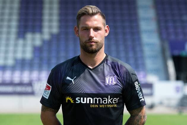 Philipp Kühn VfL Osnabrück 2 BL, portrait date 2019 2020 Osnabrück Lower Saxony Germany Stadium at the Bremen Bridge