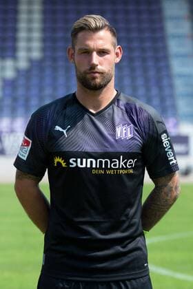 Philipp Kühn VfL Osnabrück 2 BL, portrait date 2019 2020 Osnabrück Lower Saxony Germany Stadium at the Bremen Bridge