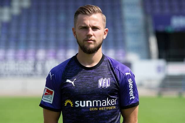 David Blacha VfL Osnabrück 2 BL, portrait date 2019 2020 Osnabrück Lower Saxony Germany Stadium at the Bremen Bridge