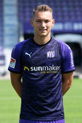 Sven Köhler VfL Osnabrück 2 BL, portrait date 2019 2020 Osnabrück Lower Saxony Germany Stadium at the Bremen Bridge