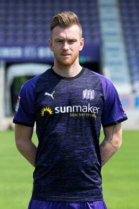 Kevin Friesenbichler VfL Osnabrück 2 BL, portrait date 2019 2020 Osnabrück Lower Saxony Germany Stadium at the Bremen Bridge