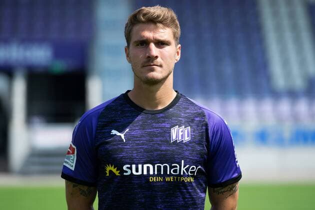 Benjamin Girth VfL Osnabrück 2 BL, portrait date 2019 2020 Osnabrück Lower Saxony Germany Stadium at the Bremen Bridge