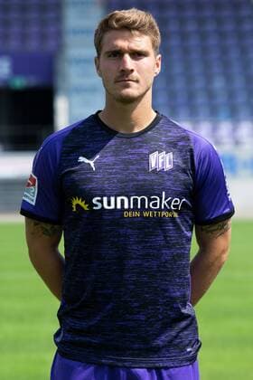 Benjamin Girth VfL Osnabrück 2 BL, portrait date 2019 2020 Osnabrück Lower Saxony Germany Stadium at the Bremen Bridge
