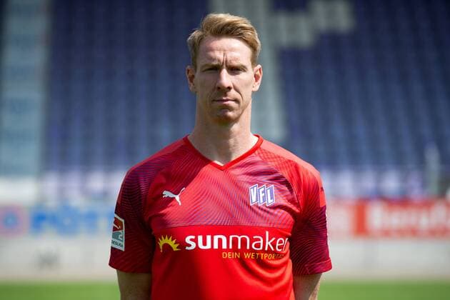 David Buchholz VfL Osnabrück 2 BL, portrait date 2019 2020 Osnabrück Lower Saxony Germany Stadium at the Bremen Bridge