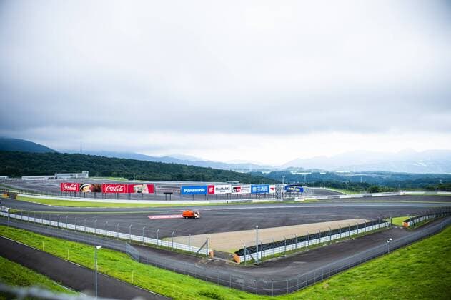 Illustration picture shows the Fuji Speedway race track, during preparations ahead of Sunday s Ready Steady Tokyo - Cycling Olympic test event, in Tokyo, Friday 19 July 2019. ROBxWALBERS  x05629381x