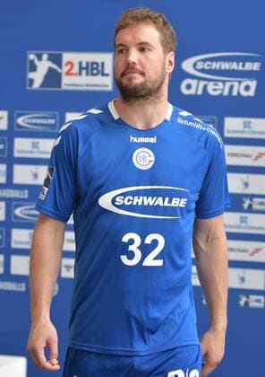 At the presentation, Robin Haller 32, VfL Gummersbach , , press conference and press training of VfL Gummersbach on 18 07 2019 press conference and press training of VfL Gummersbach on 18 07 2019 Gummersbach Copyright: xEIBNER JuergenxAugstx EP_JOGI