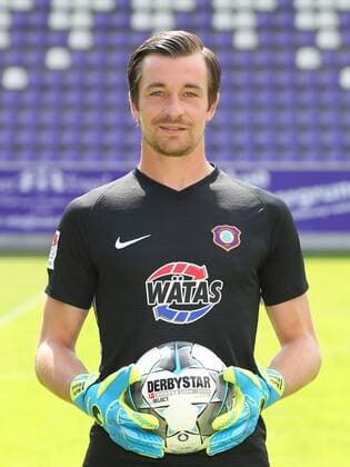 Team Presentation Erz Aue Football 2 Bundesliga Goalkeeper Martin Männel Maennel FC Erzgebirge Aue 2 Bundesliga, Portrait Date 2019 2020 , Aue, 18 07 2019, Erzgebirgsstadion, Football ,