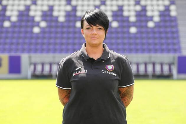 Team Presentation Erz Aue Football 2 Bundesliga Physiotherapist Marie Koch FC Erzgebirge Aue 2 Bundesliga, Portrait Date 2019 2020 , Aue, 18 07 2019, Erzgebirgsstadion, Football ,