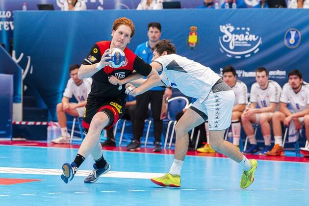 Pontevedra, Soania 19 July 2019 IHF Junior U21 World Championship Group D Germany vs Chile Lukas Stutzke Germany Bergischer HC Pontevedra Pabellon Municipal de Pontevedra Spain