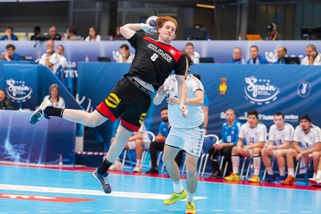 Pontevedra, Soania 19 July 2019 IHF Junior U21 World Championship Group D Germany vs Chile Lukas Stutzke Germany Bergischer HC Pontevedra Pabellon Municipal de Pontevedra Spain