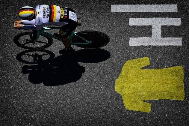 German Tony Martin of Team Jumbo-Visma pictured in action during stage 13 of the 106th edition of the Tour de France cycling race, a 27,2km individual time trial from and to Pau, France, Friday 19 July 2019. This year s Tour de France starts in Brussels and takes place from July 6th to July 28th. YORICKxJANSENS  x05630383x