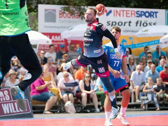 24 Martin Murawski HC Erlangen , HC Erlangen vs. TBV Lemgo Lippe, Esslingen Marketplace Tournament 2019, Handball, Men, 1 Bundesliga, 20 07 2019 Esslingen Marketplace Tournament 2019, 20 07 2019 Esslingen Copyright: xEIBNER Michael_Schmidtx EP_MST