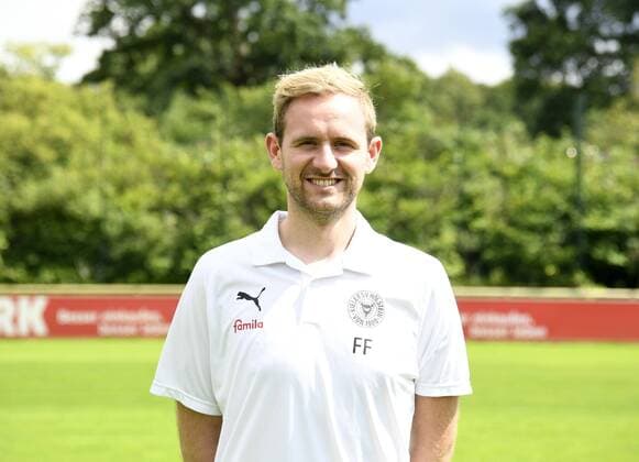 Physiotherapist Fabian Franzen Holstein Kiel 2 BL, portrait date 2019 2020, football, men, 19 07 19 Kiel NLZ Projendorf Kiel Germany