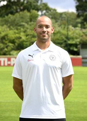 Physiotherapist Maurice Johnson Holstein Kiel 2 BL, portrait date 2019 2020, football, men, 19 07 19 Kiel NLZ Projendorf Kiel Germany