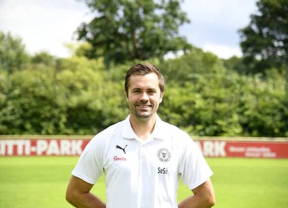 Physiotherapist Sebastian Süß Holstein Kiel 2 BL, portrait date 2019 2020, football, men, 19 07 19 Kiel NLZ Projendorf Kiel Germany
