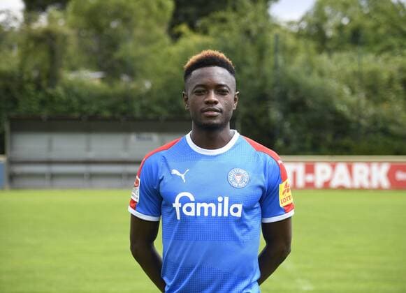 David Atanga Holstein Kiel 2 BL, portrait date 2019 2020, football, men, 19 07 19 Kiel NLZ Projendorf Kiel Germany